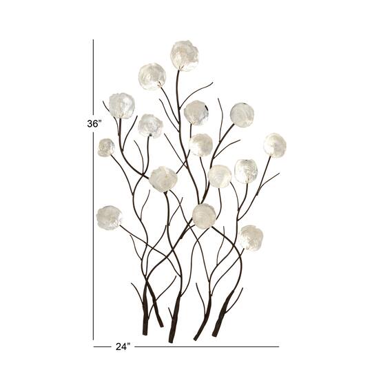 White Coastal Shell Arrangement Wall Accent